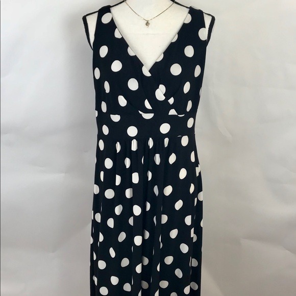Chaps Dresses & Skirts - Chaps polka dot dress L